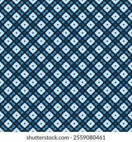 Seamless vector textures. Colorful patterns with rounded square and circle shapes. Design element for textile, print, fabric.
