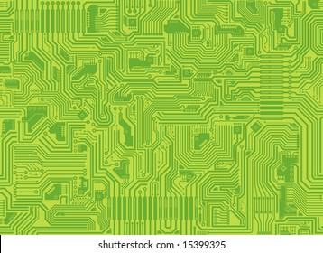 Seamless vector tiling texture of a circuit board.