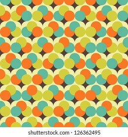 Seamless vector tiny flower tree background pattern