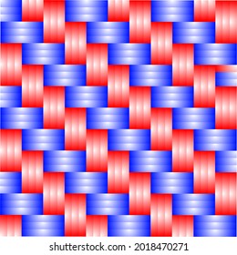 seamless vector traditional woven bamboo pattern with colorful gradient colors