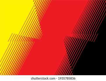 Seamless vector transition between black, yellow and red. Abstract vector background
