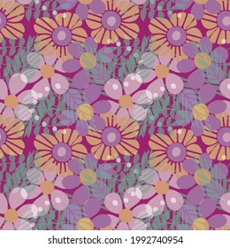 Vector transparente transparente superpuesto de fondo de patrón floral. Adecuado para el embalaje, la moda, la tela, la reserva de recortes, el papel de embalaje y otros proyectos de diseño. 