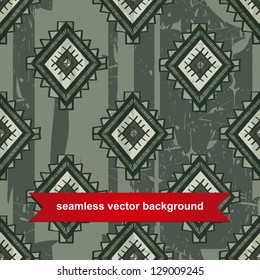 Seamless vector tribal background. Vector illustration. Seamless ethno texture look like carpet. Modern mexican motif. Can be used for textile, printing, web site background, scrapbooking and others.