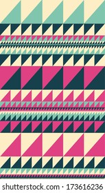 seamless vector tribal ethnic aztec pattern