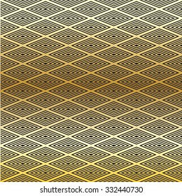 Seamless vector tribal gold texture. Tribal seamless texture. Vintage ethnic seamless backdrop. Boho stripes. Striped vintage boho fashion style pattern background with tribal shape elements