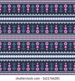 Seamless vector tribal pattern. Aztec ornament. Geometric background for design, print on paper, textile, covers, surfaces.