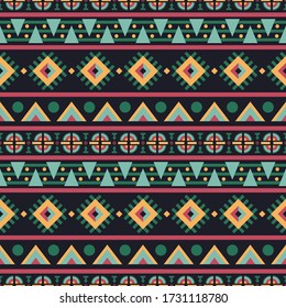 Vector Seamless Tribal Pattern Red Brown Stock Vector (Royalty Free ...