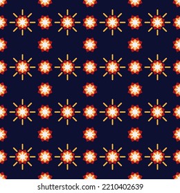 Patrón tribal vectorial sin foco. Ornamento geométrico con motivos étnicos aztecos. Diseño de boho textil. textura sin fisuras del patrón de flor