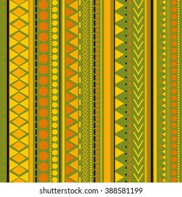 Seamless vector tribal texture pattern. Vector stripes pattern. Vintage ethnic seamless backdrop.