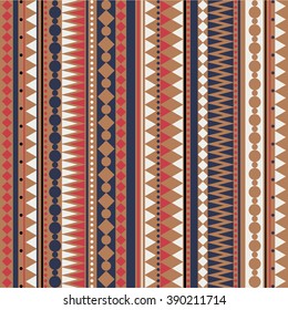 Seamless vector tribal texture pattern. Vector stripes pattern. Vintage ethnic seamless backdrop.