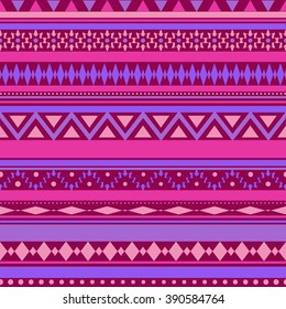 Seamless vector tribal texture pattern. Vector stripes pattern. Vintage ethnic seamless backdrop.