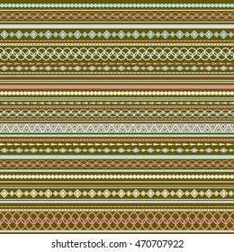 Seamless vector tribal texture pattern. Vector stripes pattern. Vintage ethnic seamless backdrop. Light brown, pink and beige colors.