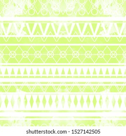 Seamless vector tribal texture set. Tribal seamless texture. Watercolor seamless backdrop. Boho stripes. Striped vintage boho fashion style pattern background with tribal shape elements.