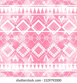 Seamless vector tribal texture set. Tribal seamless texture. Boho stripes. Striped vintage boho fashion style pattern background with tribal shape elements.