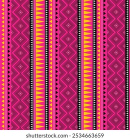 Seamless vector tribal texture set. Tribal seamless texture. Vintage ethnic seamless background