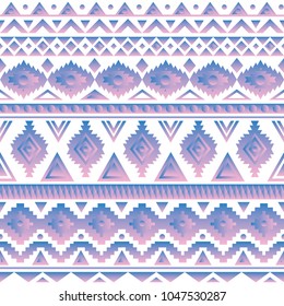 Seamless vector tribal texture. Vintage ethnic seamless backdrop. Striped vintage boho fashion style pattern background with tribal shape elements.