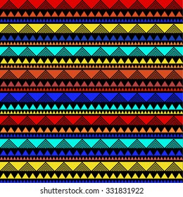 Seamless Vector Tribal Texture Tribal Seamless Stock Vector (Royalty ...