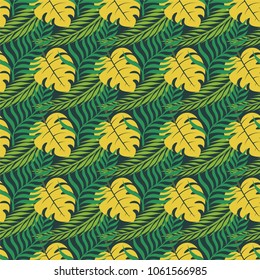 Seamless vector tropical pattern