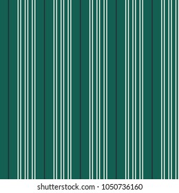 Seamless vector vertical modern stripe pattern in white and black with a green background. Repeat design element for surface pattern design.