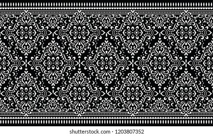 Seamless vector vintage border
