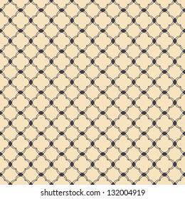 Seamless vector vintage curl grid background pattern