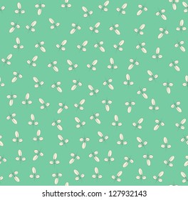 Seamless vector vintage floral leaf pattern