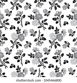 Seamless Vector Vintage Pattern Victorian Bouquet Stock Vector (Royalty ...