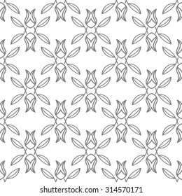 Seamless vector vintage pattern.Isolated on a white background.