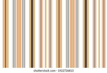 Seamless vector vintage retro Provence stripe pattern. yellow with brown on a white background. Textile all over print, use fabric wallpaper.