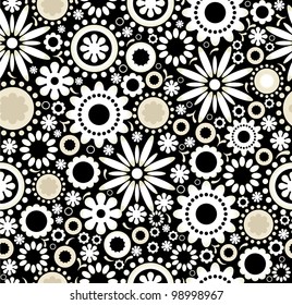 Seamless vector wallpaper or background,floral texture