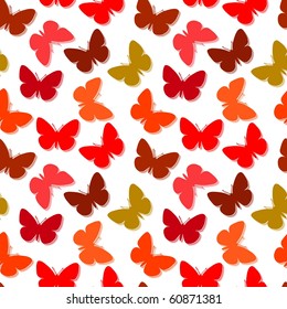 Seamless vector wallpaper with butterflies