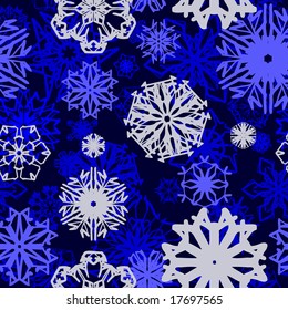 Seamless vector wallpaper with snowflakes