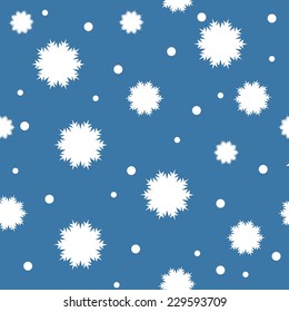 Seamless vector wallpaper with snowflakes
