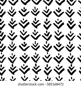 Seamless vector watercolor pattern with green elements for textile, ceramics, fabric, print, cards, wrapping