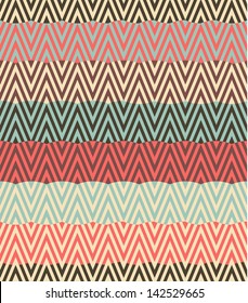 Seamless vector wave geometric rhombus color pattern background