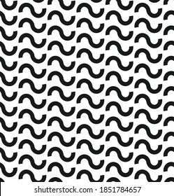 Seamless vector waves pattern. Wavy repeat elements background for fabric, textile, design, cover, wrapping. 10 eps design. 