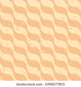 
Seamless vector wavy pattern in beige tones with small specks.