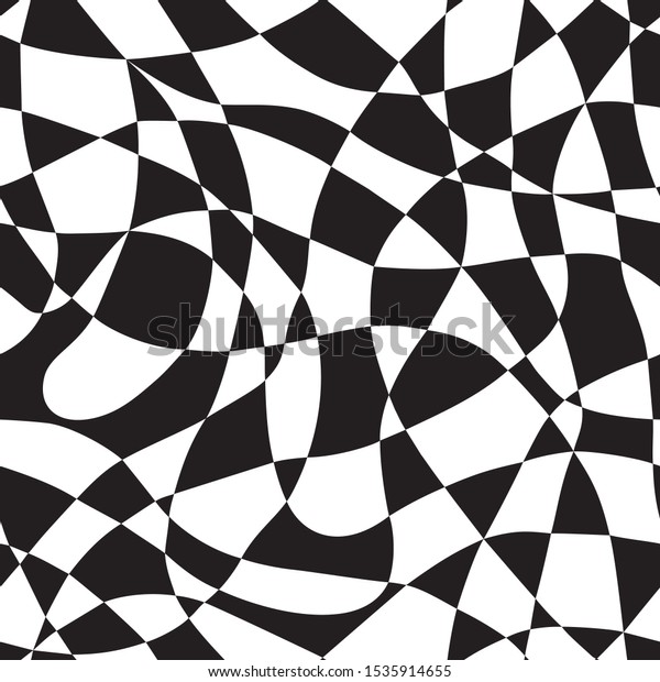 Seamless Vector White Black Geometric Texture Stock Vector (Royalty