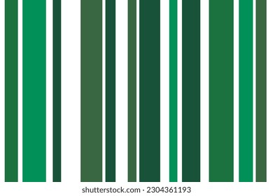 Seamless vector white green background fabric pattern stripe unbalance stripe patterns cute vertical green color wallpaper stripes tartan.