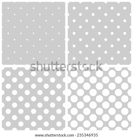 Seamless Vector White Grey Pattern Background Stock Vector (Royalty