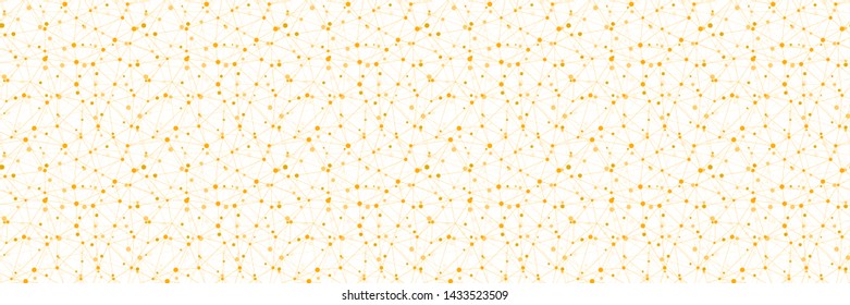 Seamless Vector Wide Orange Network Background