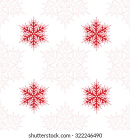 Seamless vector winter holiday snowflakes background for web sites design or wrapping paper