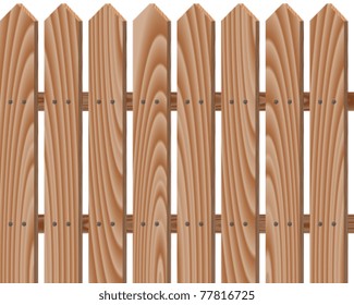 seamless vector wooden fence pattern