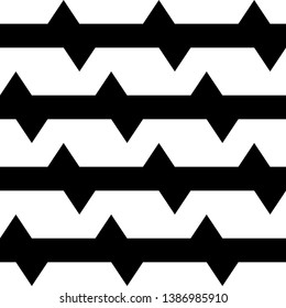 Seamless vector. Zigzag lines background. Jagged stripes pattern. Wavy motif. Geometric waves ornament. Curves image. Digital paper, textile print, web design, abstract backdrop.