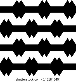 Seamless vector. Zigzag lines background. Folk ornament. Jagged stripes pattern. Ethnic motif. Geometric wallpaper. Digital paper, textile print, abstract backdrop.