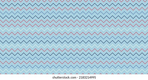 Seamless vector zigzag pattern. Abstract geometric zigzag chevrons texture. Colorful fashion print.
