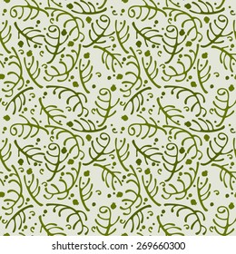 Seamless vegetable pattern. The background for illustrations and web design