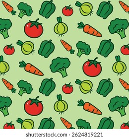 Plano de fundo do projeto do padrão vegetariano sem costura