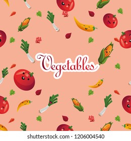 seamless veggies background
