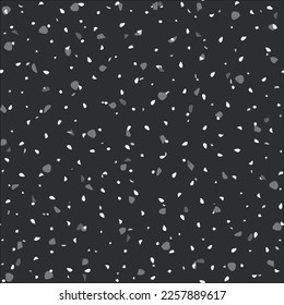 Nahtlose venezianische Muster. Mosaike Granitstruktur. Terrazzo Floor Vektormuster. Vektor abstraktes Granit Design. grauer Marmor, weißer Hintergrund. Stone Terrazzo Unreguläre Kunst, Dichtung und Musik